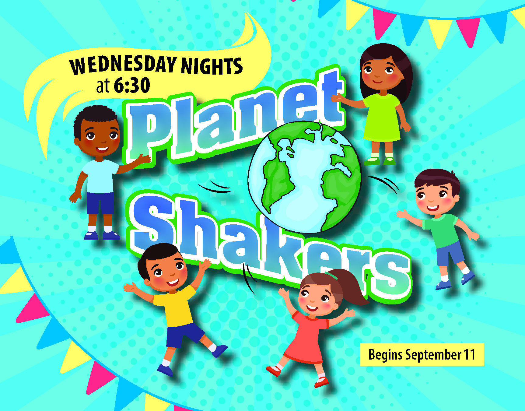 planet shakers for kids k-5 on wednesdays